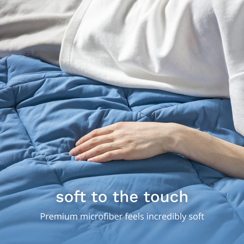 Soft to the touch. Premium microfiber feels incredibly soft.
