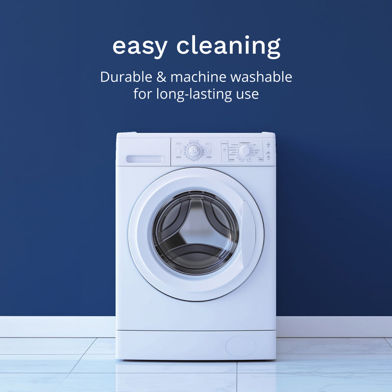 Easy cleaning. Durable & machine washable for long-lasting use.