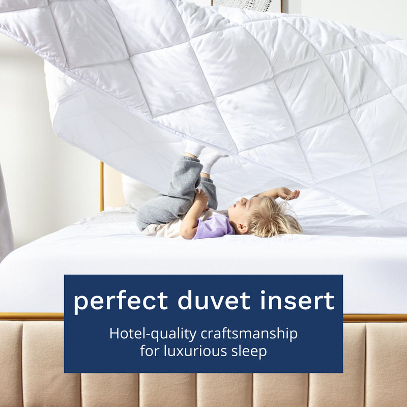 Perfect duvet insert. Hotel-quality craftsmanship for luxurious sleep.
