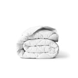 comforter on white cart image white