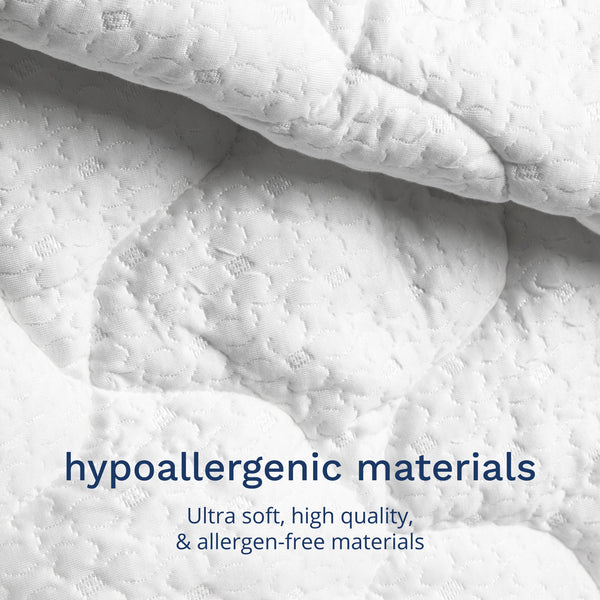 Hypoallergenic materials. Ultra soft, high quality & allergen-free materials. (No Script, Alternate View)
