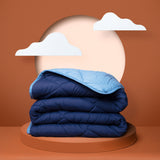 comforter navy clouds