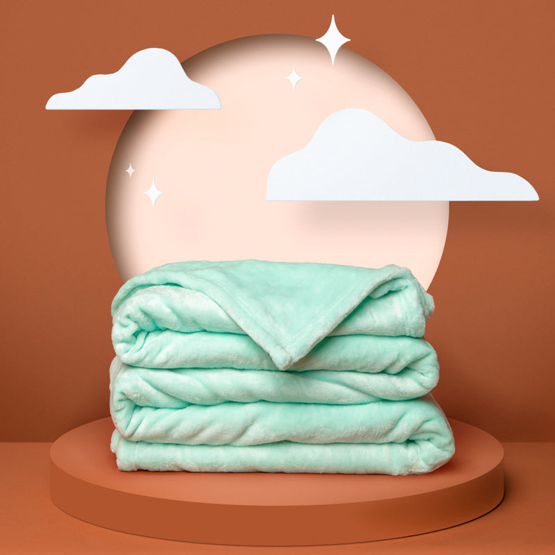 Aqua fleece blanket sale