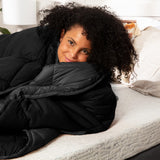 blasck comforter lifestyle